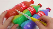 DIY Rainbow Colors Coca Cola Coke Bottle Gummy Pudding Learn Colors Orbeez Surprise Eggs