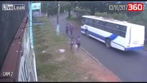 Momenti shokues kur nje familje grabitet ne mes te rruges (360video)