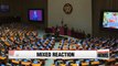 Rival political parties show mixed reaction to President Moon Jae-in's policy speech
