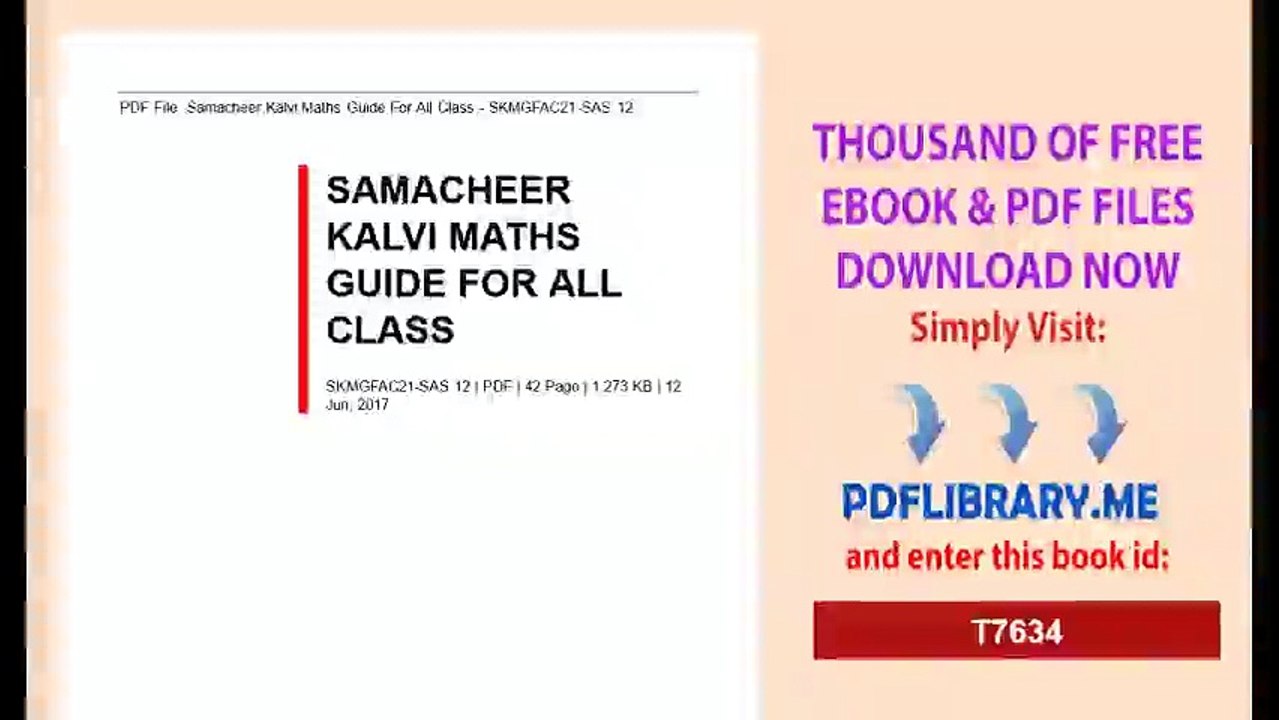 Samacheer Kalvi Maths Guide For All Classpdf