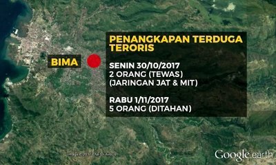 Densus 88 Tangkap Lagi 5 Terduga Teroris di Bima