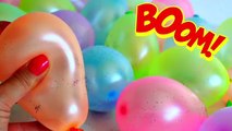 The Balloons Popping Show Smiley Face w/ Surprise Toys for LEARNING COLORS - Educational Video #3
