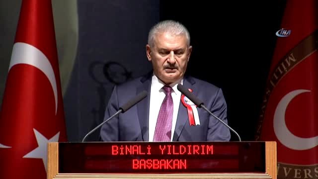 Başbakan Binali Yıldırım Milli Savunma Üniversitesi Akademik Yıl Açılışına Katıldı
