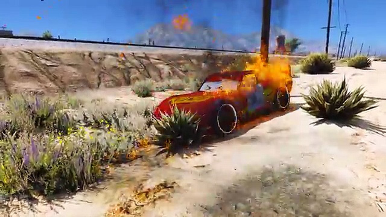 Lightning McQueen Kidnapped! Spiderman Police save McQueen Joker Venom Prank in Spiderman Cartoon