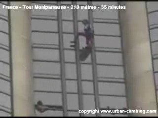Alain Robert - Montparnasse climb - Trop Trop Fort!!