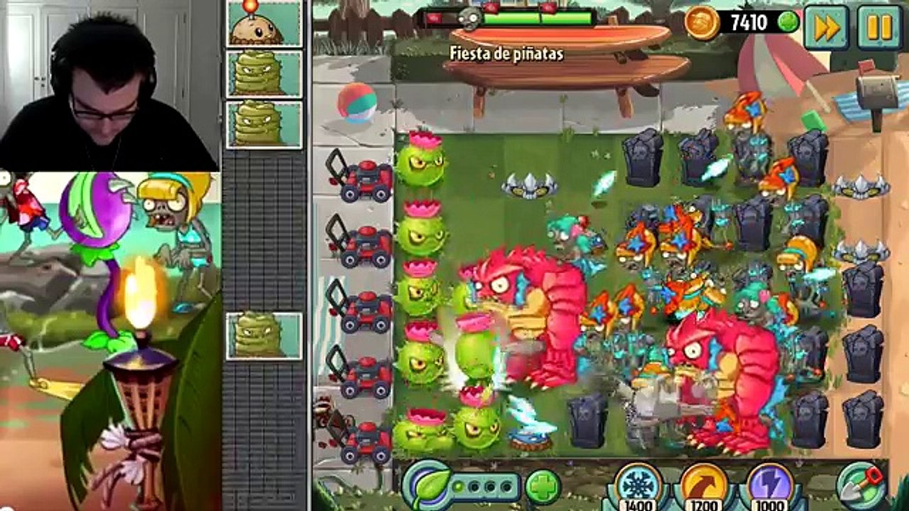 Plants vs Zombies 2 - Parte 10 Playa de la gran Ola - Español