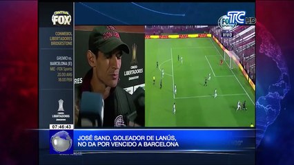 José Sand, goleador de Lanús, no da por vencido a Barcelona