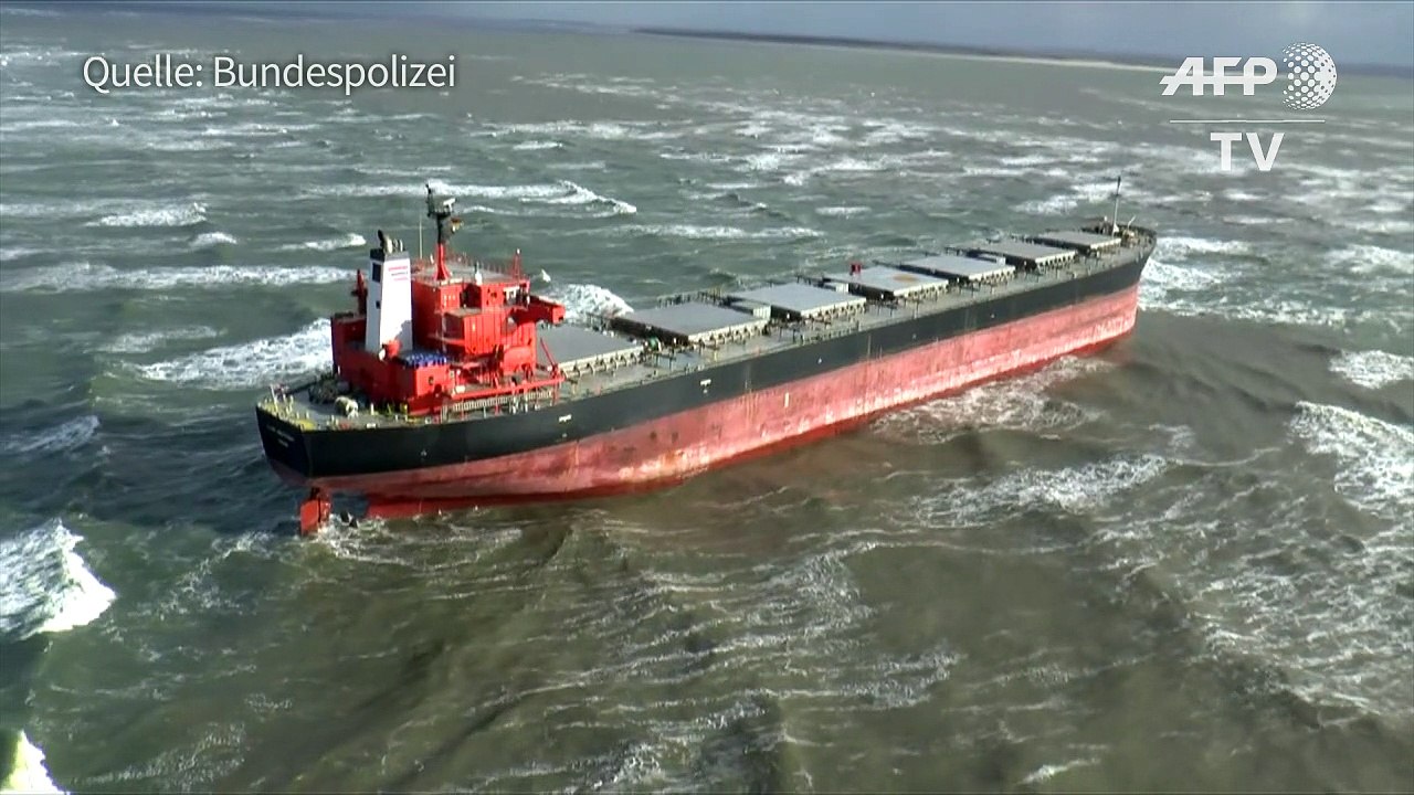 Havarierter Frachter vor Langeoog hält Bergungskräfte in Atem