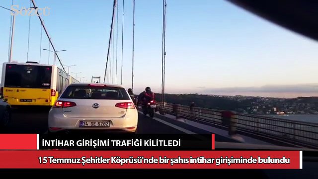 15 Temmuz Köprüsü'nde intihar girişimi!