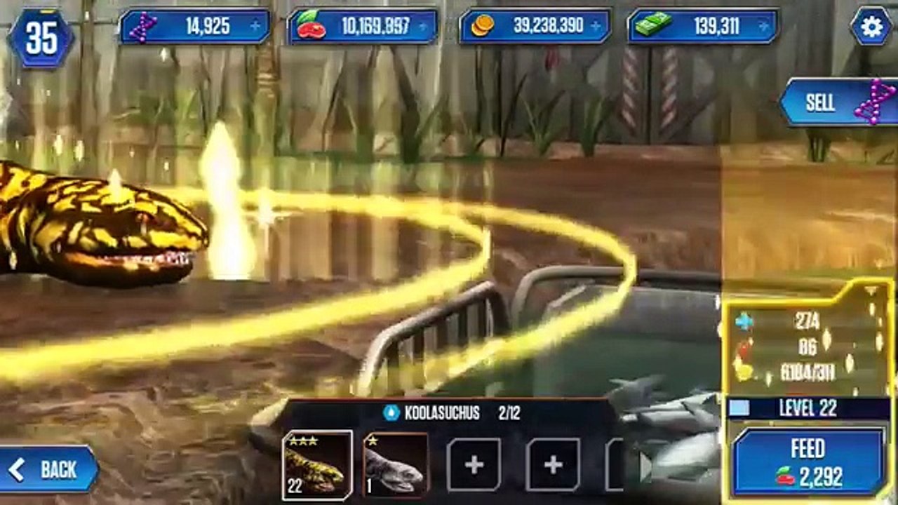 KOOLASUCHUS LEVEL 40 - Jurassic World The Game