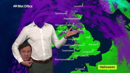 Ce présentateur météo s'est fait un kiff pour Halloween