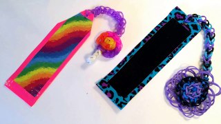 Rainbow Loom Band and Duct Tape Bookmarks - DIY Gift Idea