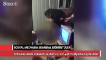 Sosyal medyada skandal görüntüler