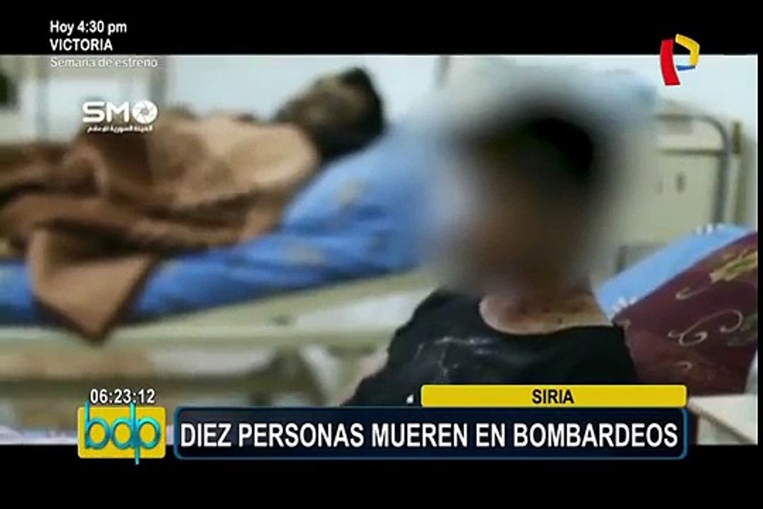 Siria: bombardeos dejan al menos 10 personas muertas