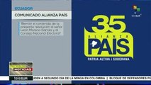 Ecuador: Ricardo Patiño es nombrado nuevo presidente de Alianza PAIS