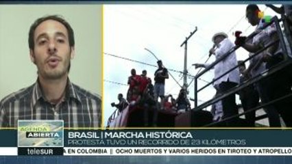 Sao Paulo: marcha histórica del MTST para exigir vivienda digna