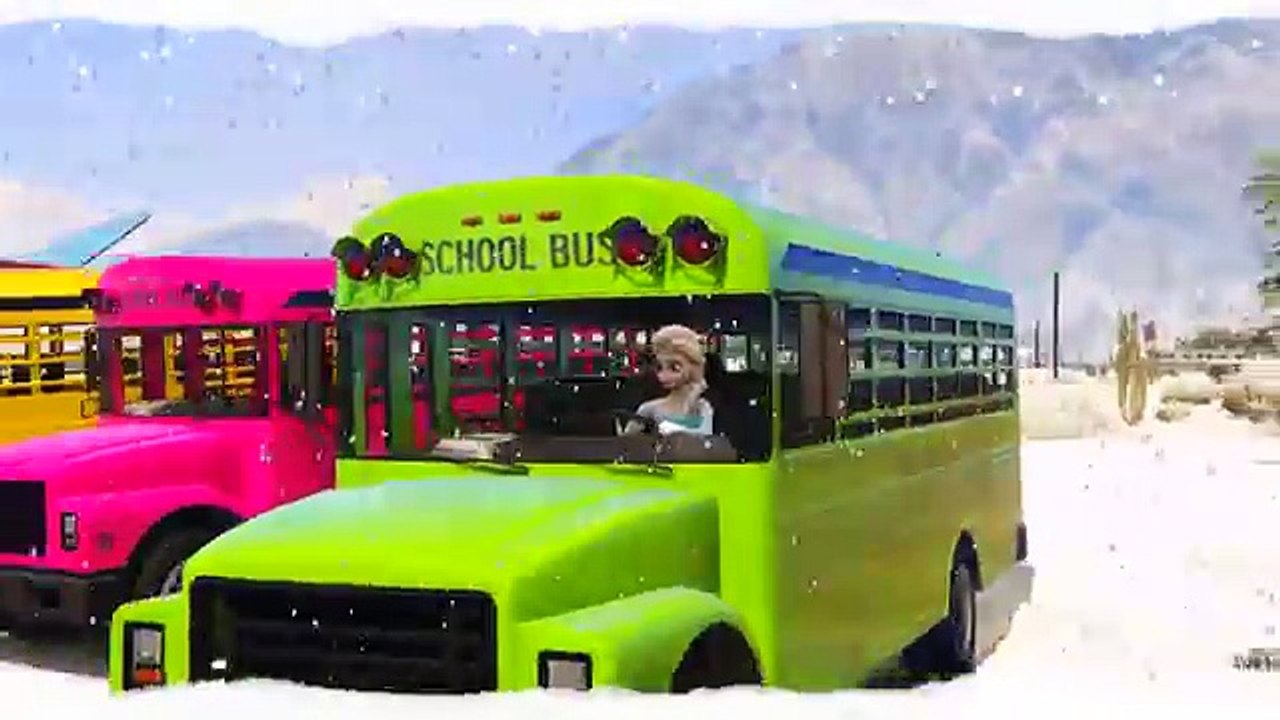 Christmas Wheels on the Bus Spiderman Frozen Elsa Christmas Songs Nursery Rhyme Song for Kids
