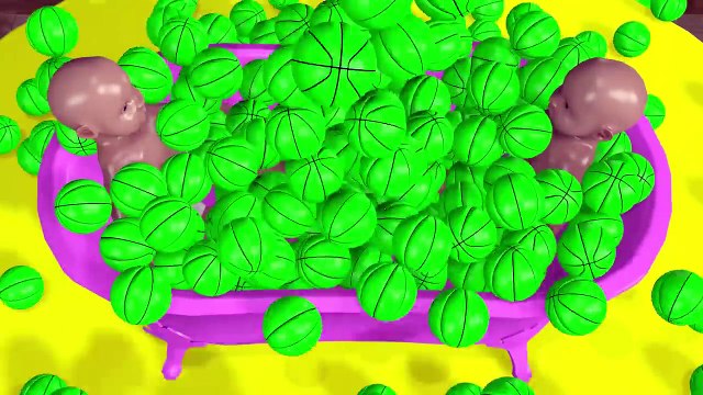 Indoor Playground Tunnel 3D Family Fun for Kids to Learn Colors w/ Baby Doll Bath Time Ball Pit Show