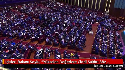 İçişleri Bakanı Soylu: "Yükselen Değerlere Ciddi Saldırı Söz Konusu"