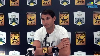Rolex Paris Masters 2017 - Rafael Nadal : "Terminer l'année n°1 mondial, ce n'était pas mon objectif"