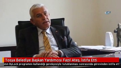 Tosya Belediye Başkan Yardımcısı Fazıl Ateş, İstifa Etti