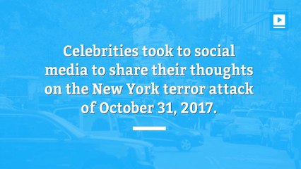 Celebrities react to NYC terror attack