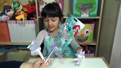Disney Princess Jewelry and Costumes Dress up Queen Elsa Princess Belle Ariel Rapunzel