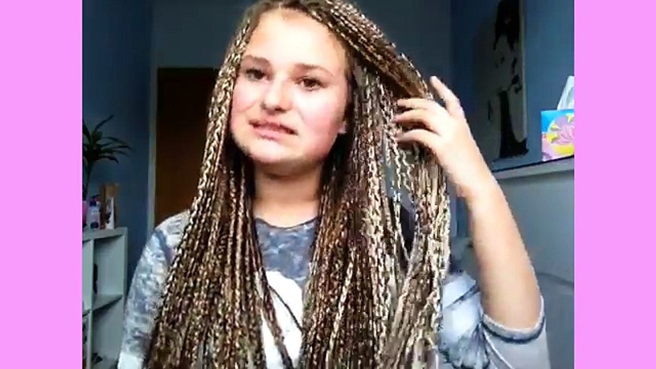 ich mache meine Braids auf