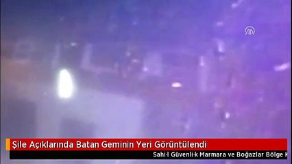 Şile Açıklarında Batan Geminin Yeri Görüntülendi