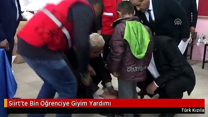 Siirt'te Bin Öğrenciye Giyim Yardımı