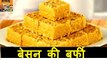 Besan ki barfi Recipe in HINDI | Instant Mohanthal