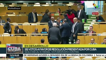 ONU: 191 países piden a EE.UU. cesar boqueo contra Cuba