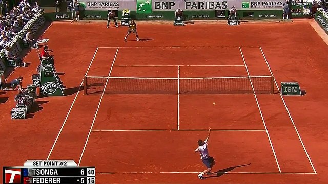 Roger Federer ♦ Top 10 Points Against Tsonga in Grand Slam (HD)