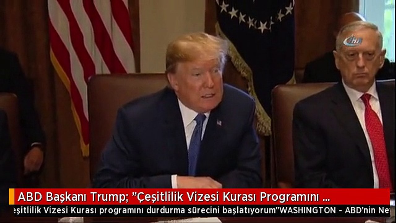 ABD Başkanı Trump: "Çeşitlilik Vizesi Kurası Programını Durdurma Sürecini Başlatıyorum"