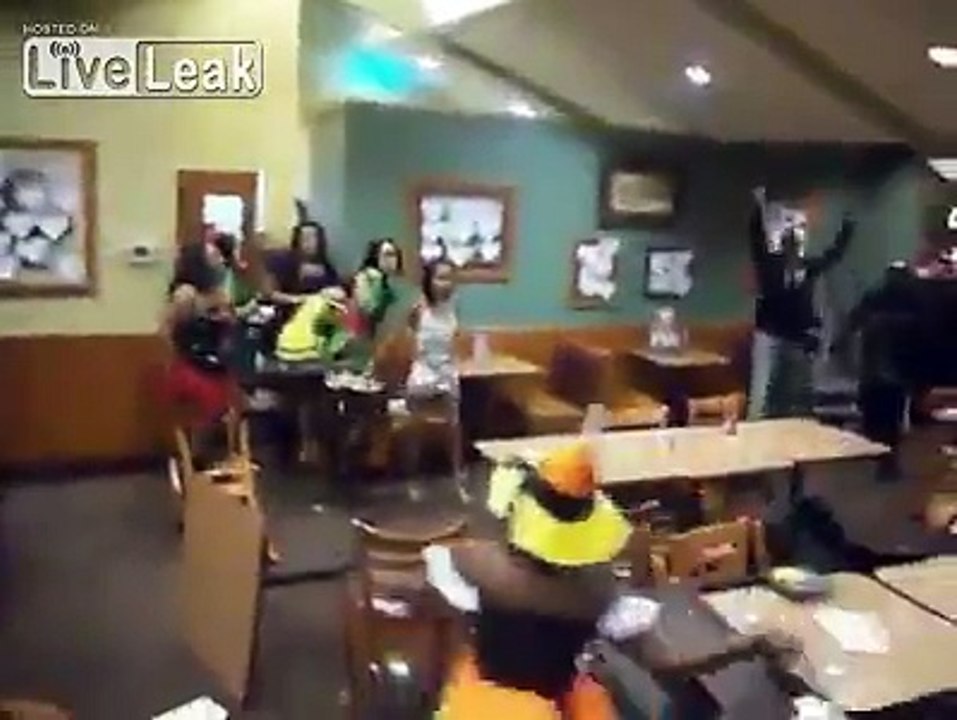 Halloween ghetto fight at Denny's