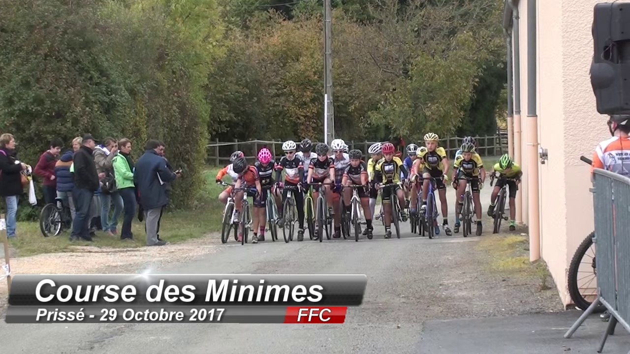 Cyclo cross  Prissé catégorie Minimes 29/10/2017