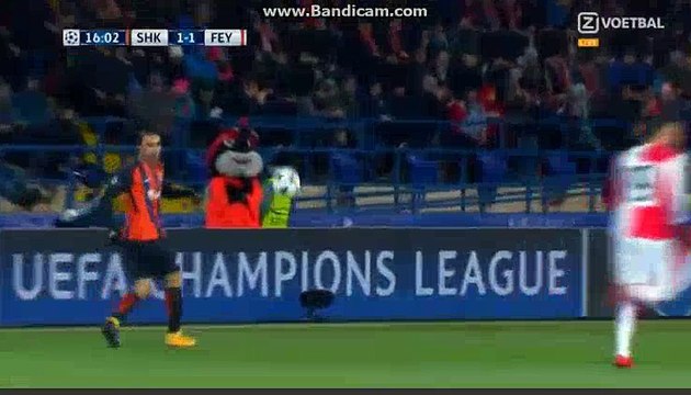 Marlos Goal HD - Shakhtar Donetsk 2-1 Feyenoord 01.11.2017