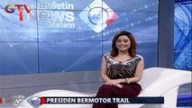 Intip Aksi Presiden Jokowi Naik Motor Trail