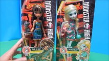 Monster High Ghouls Beast Pet Dolls Cleo De Nile & Lagoona Blue w/ Cat & Turtle Unboxing Toy Review