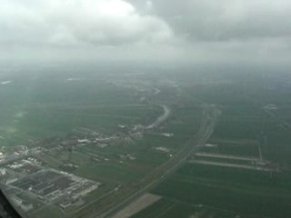 Traversée des nuages vers Amsterdam
