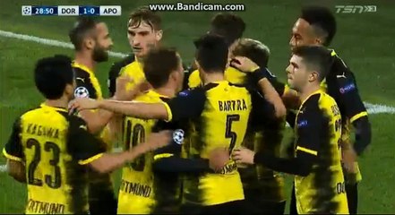 Raphael  Guerreiro Dortmund 1 - 0 Apole 01.11.2017 HD
