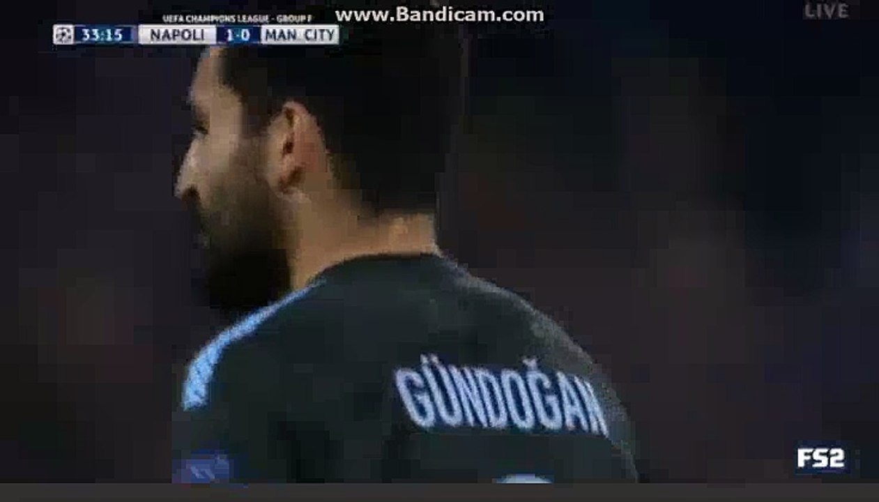 Nicolas Otamendi Goal HD - Napoli 1-1 Manchester City 01.11.2017