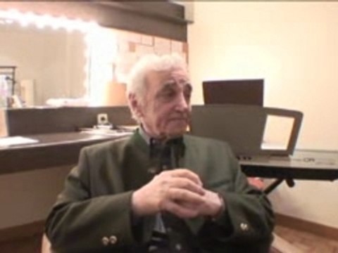 Agnes Bihl interview Charles Aznavour