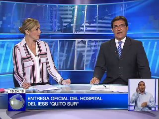 Entrega oficial del hospital del IESS Quito Sur
