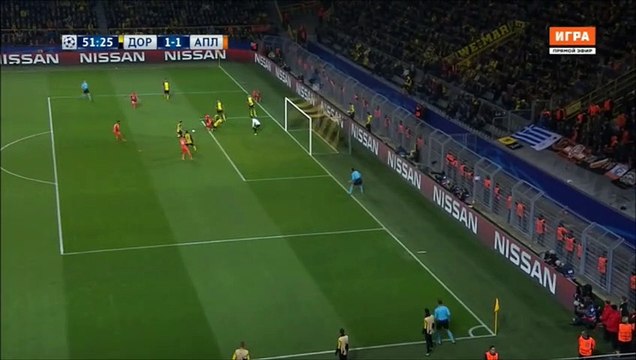1-1 Mickaël Poté Goal UEFA Champions League Group H - 01.11.2017 Borussia Dortmund 1-1 APOEL FC
