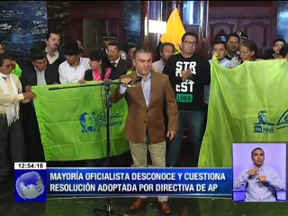 Legisladores de AP contrarios a la acción asumida por dirección del movimiento