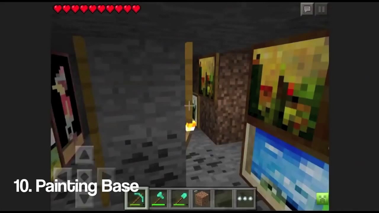 Top 10 Hidden Bases in Minecraft PE! (No MODS!)