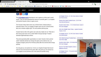 LA Dodgers Score - 3-1 Win Over Astros in Game 6 of World Series