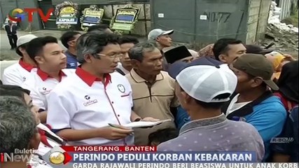 Perindo Peduli Korban Kebakaran Petasan di Tangerang Banten