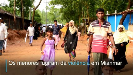 O trágico destino de crianças Rohingya
